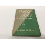 George Orwell: Animal Farm, first edition, May 1945, pub. by Martin Secker and Warburg Ltd, London,