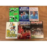Selection of football books to include Bobby Robson, England, Pele etc