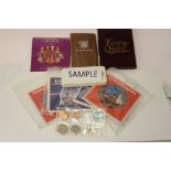 World - Mixed coinage to include G.B. proof sets 1971, 1982, Royal Mint issued flatpacked coins, Pob