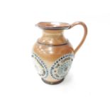 Doulton Lambeth jug 'Follow the straight line'