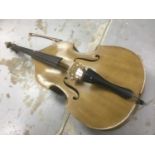 Double bass with case and bow