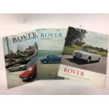 Collection of seventeen 1950's / 1960's Rover and Land Rover car sales brochures for various models