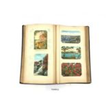 Postcard album containing world wide cards including Russia, Japan etc