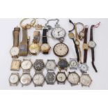 Collection of various wristwatches to include Ingersoll, Bolvia and Precisa