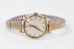 1950s ladies Omega gold plated wristwatch