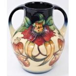 Large Moorcroft pottery two handled vase