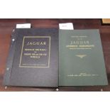 Jaguar Service Manual for Mark VII and XK120 models, together with a Service Manual for the Jaguar A