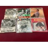 Vintage case of Elvis Presley singles 45-POP 378 x 2 (silver), 408 x 2 (silver), 428 (silver) 7M 424