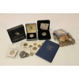 World - Mixed coinage to include G.B. The Royal Mint silver proof one pounds 1987...