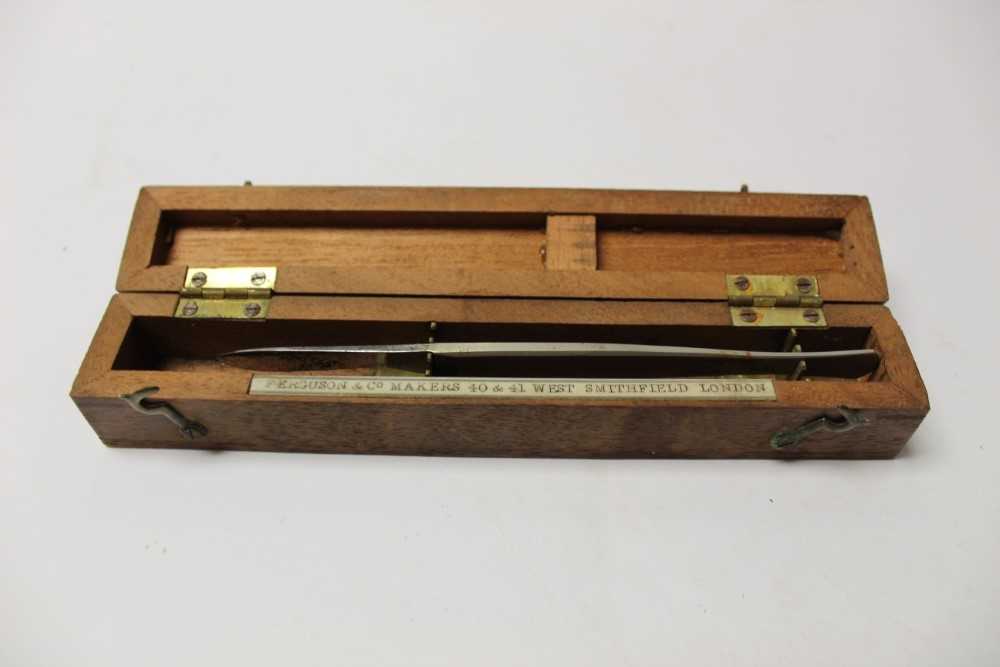 A surgical knife with ebony handle, signed Evans, together with an enema and assorted medical / dent - Image 2 of 6