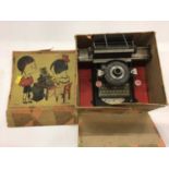 Child's typewriter and Britain's and other figures to include plastic figures