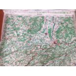 Large quantity of Post Second World War G.B and World paper maps (qty)