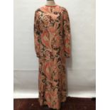 1960s Liberty cloth, orange and black Paisley dress in original Liberty's box and two vintage child'