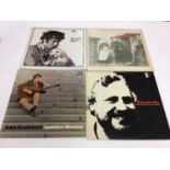 Sixty plus Folk LP records including Bert Jansch, Roy Harper, Pentangle, Tom Paxton, Donovan, Bob Da