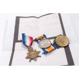 First World War 1914-15 Star Trio comprising 1914 - 15 Star named to S4-094658 L. CPL. H. C. Chipper