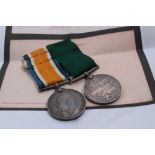 Edward VII Volunteer Long Service medal named to 735 PTE. J. Reynolds. 3/V.B. Essex. Regt. together