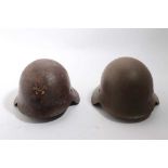 Spanish M26 steel helmet as worn by Nationalist / Fascist forces during the Spanish Civil War, with