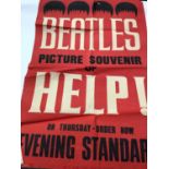 Beatles Evening Standard Poster for Help, The Beatles Book Monlthly August 1963
