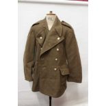 Second World War Gas Mask in case, 1950's Great Coat, dated 1953, American Air Force Jacket and R.A.