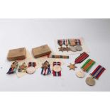 Second World War Naval trio comprising 1939 - 1945 Star, Atlantic Star and War medals, in box of iss