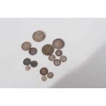 G.B. - Mixed silver coins to include Maundy - part sets