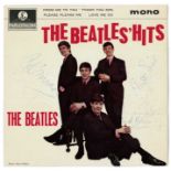 Autographs - The Beatles signed record sleeve with record The Beatles Hits EP signed on front in blu