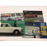 Collection of over twenty five 1960's car sales brochures for various marques and models to include