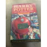 J K Rowling - Harry Potter and the Philosopher's Stone, signed by the author, published by Bloomsbu