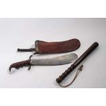 Scarce US 1904 Pattern Hospital Corps bolo knife. Embosed Rock Island Arsenal 1912 H.E.K on leather