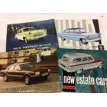 Collection of twenty one 1950's, 1960's and 1970's Ford car sales brochures for various models to in