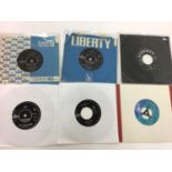 Box of single records on the Philips, Fontana and Liberty label including Four Pennies, Wayne Fontan