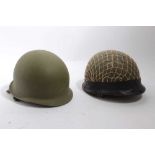 Israeli MIC - style paratrooper helmet with three point harness and liner, circa 1970s, together wit