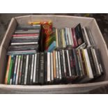 Box of various cd's