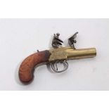 Late 18th century Flintlock pocket pistol by Wilkinson, Bristol