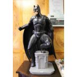 Large custom made fibreglass Batman figure, 37" tall