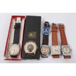 Gentleman's Smiths Empire wristwatch in original box, together with a Smiths De Luxe wristwatch, a P