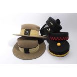 Group of 6 Gurkha Rifles Bush hats and pill box caps to include one other pill box cap (6)