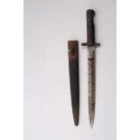 Scarce Edwardian 1903 Pattern bayonet with scabbard