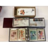 One bag of First Day Covers, matchbox covers and cigarette cards