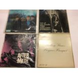 Eleven early Rolling Stones LP's mostly Ex condition including Beggals Banquet, Aftermath, out of ou