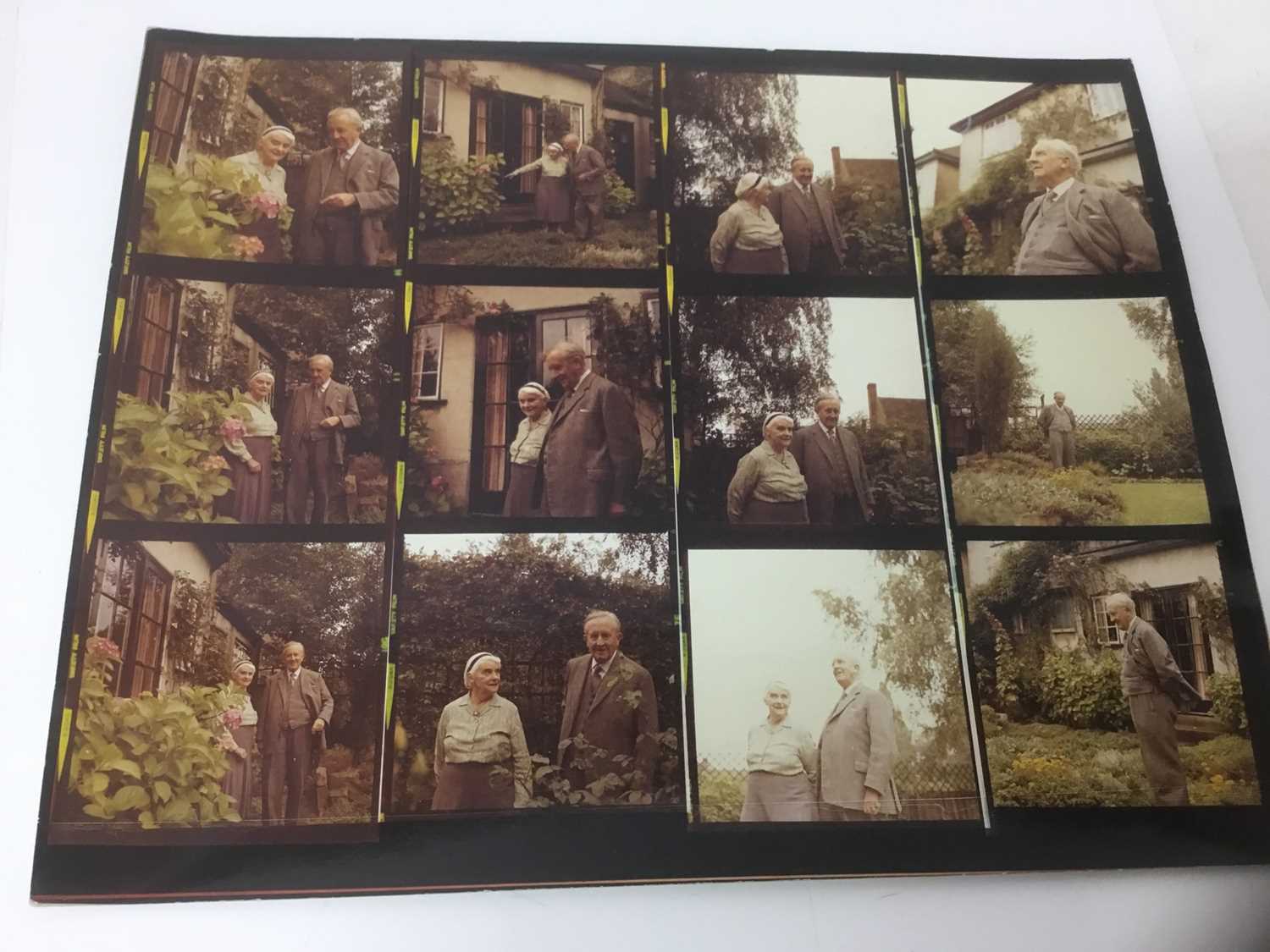 Pamela Chandler (1928-1993) four colour contact sheets taken of J. R, R. Tolkien and his wife Edith - Image 3 of 17