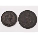 G.B. AE Medallions to include Lord Nelson 'Davison's Battle of The Nile' commemorative 1798 (Diamete