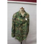 American Airborne M65 Field Jacket with embroidered badge and Majors rank badges
