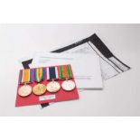First World War and later medal group comprising War and Victory medals named to 191060 S. Masters.
