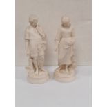 Pair of Vict Parion Figures 33cm H