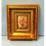 Heavy Gilt Framed Cushion Print 22cm W x 17cm H