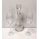 Decanter & 2 Wine Glasses