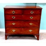 Good Quality Georgian Mahogany 2 over 3 Chest of Drawers 101cm W 50cm D 95cm H