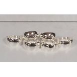 Set of 6 Silver Plated Napkin Rings