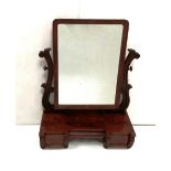 Regency Mahogany Shaving Mirror 71cm W 30cm D 90cm H